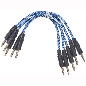 CablePuppy cable 15 cm (5 Pack) blue-white Аксессуары для музыкальных инструментов