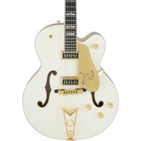 Gretsch G6136-55 Vintage Select Edition 55 Falcon™ Hollow Body with Cadillac Tailpiece, TV Jones®, Solid Spruce Top, Vintage White, Lacquer Электрогитары