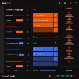 time off audio dime [ms] Цифровые лицензии