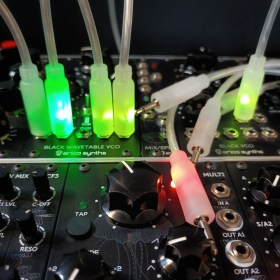 Patch Cable LED (60см) 1шт. Патч кабели для аналоговых синтезаторов и звуковых модулей