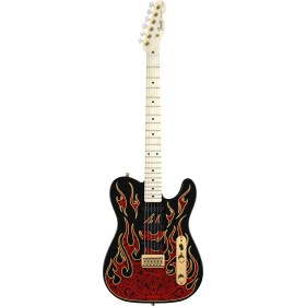 Fender James Burton Telecaster, Maple Fingerboard, Red Paisley Flames Электрогитары