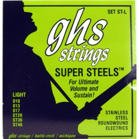 GHS ELECTRIC Bass Guitar Strings SUPER STEELS Струны для бас-гитар