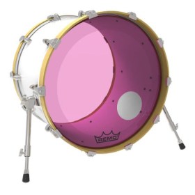 Remo Powerstroke® P3 Colortone™ Pink Bass Drumhead, 18, 5 Offset Hole Пластики для бас-бочки