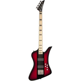 Jackson X Series Signature David Ellefson Kelly™ Bird IV Bass, Maple Fingerboard, Red Stripe Бас-гитары