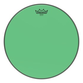 Remo BE-0315-CT-GN Emperor® Colortone™ Green Drumhead, 15. Пластики для малого барабана и томов