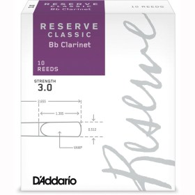 D`addario Woodwinds Dct1030 Reserve Classic Bb Cl-10pk - 3.0 Аксессуары для кларнетов