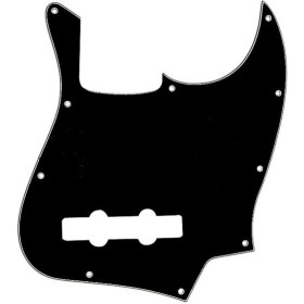Fender PICKGUARD Standard JAZZ BASS 10 SCREW HOLES Black 3 PLY Комплектующие для гитар