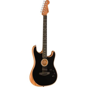 Fender Acoustasonic Stratocaster Black Гитары акустические