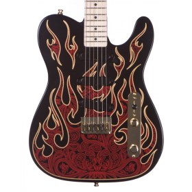 Fender James Burton Telecaster, Maple Fingerboard, Red Paisley Flames Электрогитары