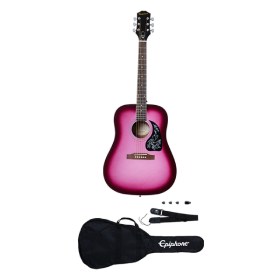 Epiphone Starling Acoustic Guitar Player Pack Hot Pink Pearl Гитары акустические