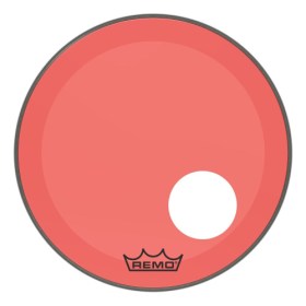 Remo P3-1320-ct-rdoh Powerstroke® P3 Colortone™ Red Bass Drumhead, 20, 5 Offset Hole Пластики для бас-бочки