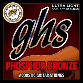 GHS S305 Phosphor Bronze 10-46 Струны для акустических гитар