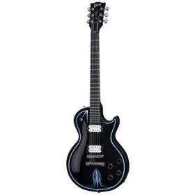 Gibson Les Paul STUDIO HOT ROD EBONY W/ BLUE AND WHITE PINSTRIPE Электрогитары
