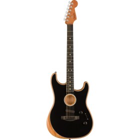 Fender Acoustasonic Stratocaster Black Гитары акустические