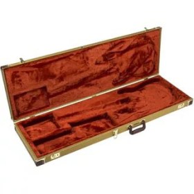 Fender Pro Series Precision Bass/Jazz Bass Case - Tweed with Orange Plush Interior Оборудование гитарное