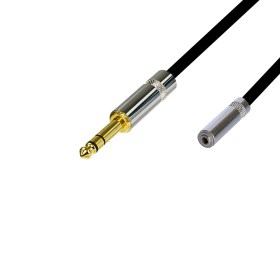 Удлинитель Jack 6.3 mm stereo - minijack 3.5 mm female stereo Rean 1m Готовые Custom кабели