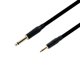 1m профессиональный аудио кабель 3.5 mm mono - Jack 6.3 mm mono Amphenol Gold Кабели minijack 3.5 mm mono - Jack 6.3 mm mono (ins4)