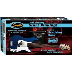 Fender Squier Affinity Precision Bass&RUMBLE 15 AMP - Metallic BLUE Бас-гитары