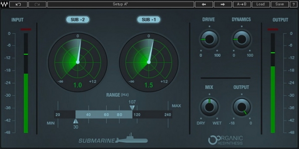 Waves Submarine – плагин генерирующий низкие частоты