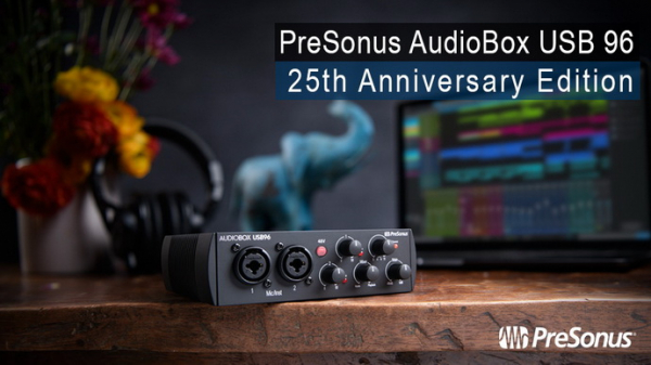 PreSonus AudioBox USB 96 25th Anniversary Edition – юбилейное издание бюджетного аудиоинтерфейса