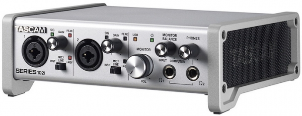 Tascam SERIES 102i – компактный двухканальный USB аудиоинтерфейс