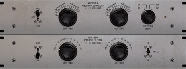 Fuse Audio Labs VQP-Bundle – комплект плагинов эмулирующих приборы 258-A и 259-A