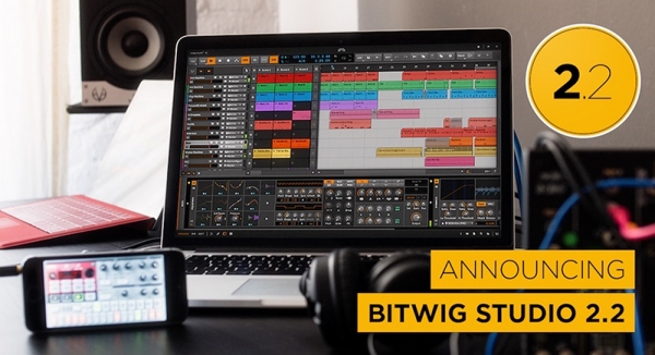 Bitwig Studio 2.2 – очередное обновление популярной DAW