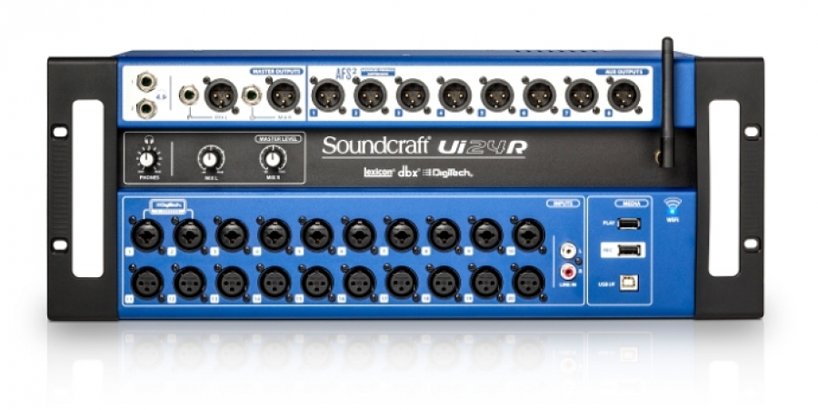Soundcraft Ui24R — цифровой микшер, система мультитрековой записи и аудио интерфейс