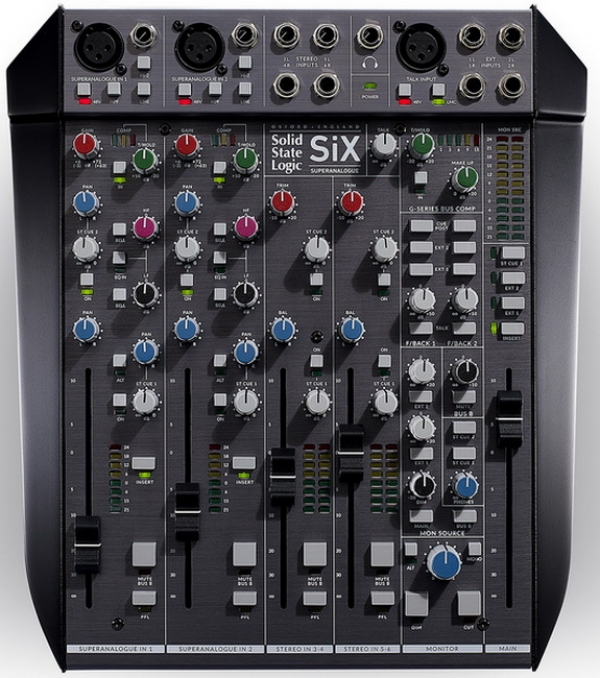 SSL SiX – компактная универсальная консоль с фирменными инструментами обработки звука