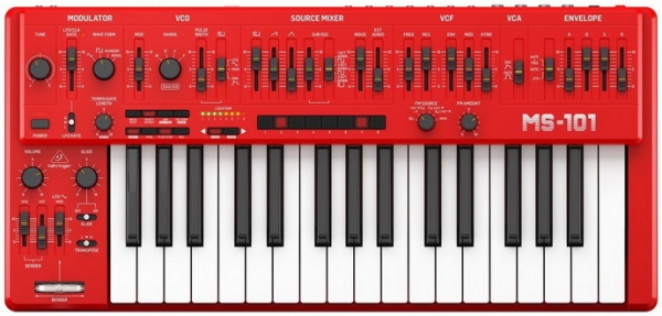 Behringer MS-101-RD – 32-х клавишный аналоговый синтезатор
