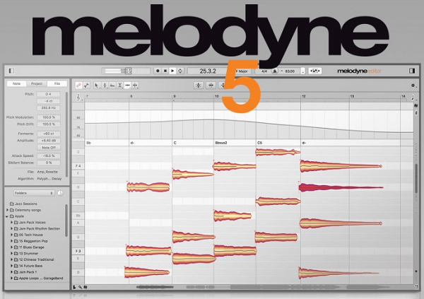 Celemony Melodyne 5 - программа для редактирования вокала