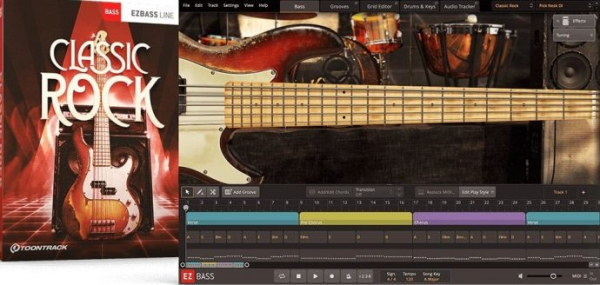 Toontrack EZbass Classic Rock EBX – библиотека для виртуальной бас-гитары EZbass