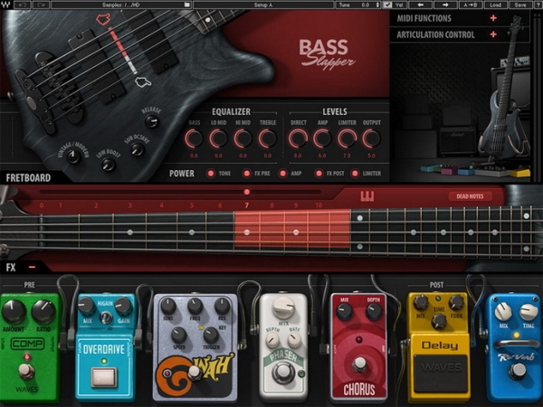 Waves Bass Slapper – плагин моделирующий звучание бас гитары