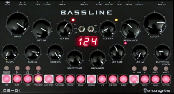 Erica Synths Bassline DB-01 - синтезатор басовых линий