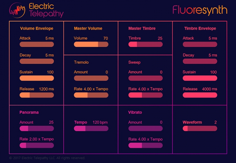 Fluoresynth – виртуальный синтезатор, который можно запускать прямо в браузере