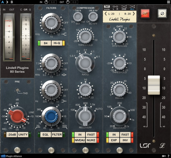 Plugin Alliance Lindell Audio 80 Series – эмуляция модулей из консоли Neve 8028