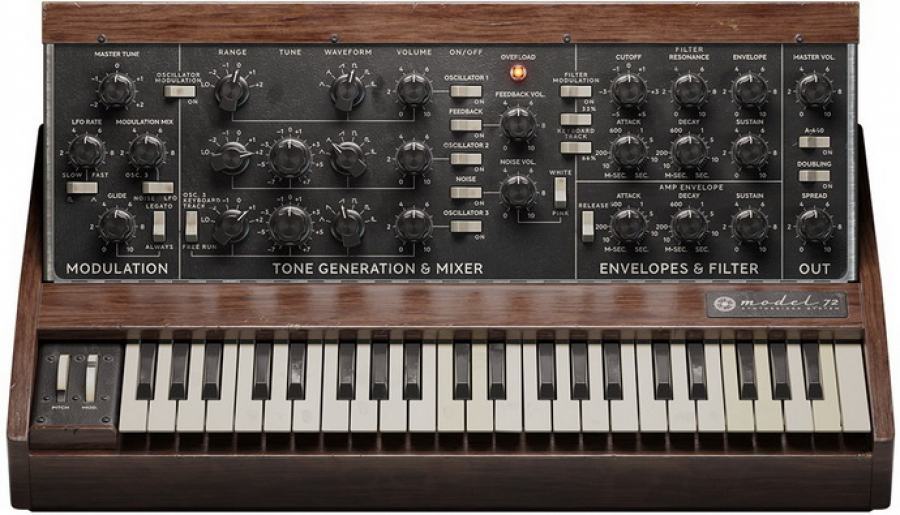 Softube Model 72 – виртуальный синтезатор, основанный на Moog Minimoog
