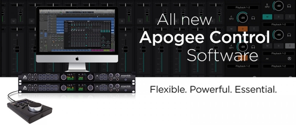 Apogee Control – новое ПО для управления Thunderbolt-интерфейсом Ensemble