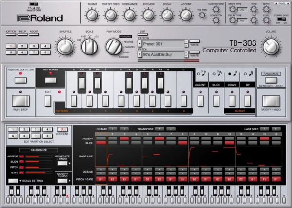 Roland TB-303 VST – эмуляция басового синтезатора