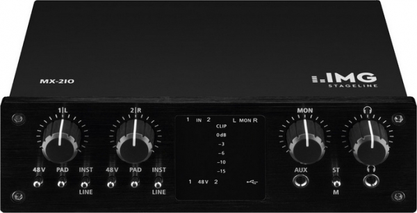 IMG Stageline MX-2IO и MX-1IO – бюджетные USB-аудиоинтерфейсы