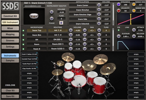 Steven Slate Drums 5 – новая версия виртуальной ударной установки SSD