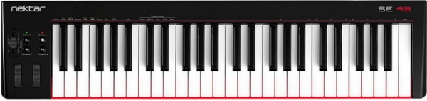 Nektar SE49 – бюджетная 49-клавишная MIDI-клавиатура
