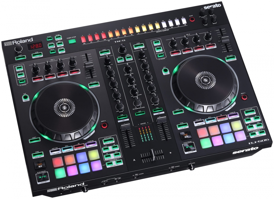 Roland DJ-505 – компактный 2-канальный 4-дековый контроллер для Serato DJ