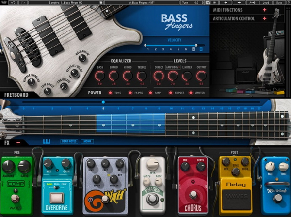 Waves Bass Fingers – плагин моделирующий звучание бас-гитары