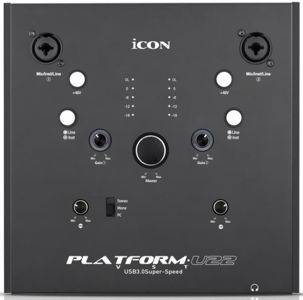 iCon Platform U22 – 2x2 USB 3.0 аудиоинтерфейс