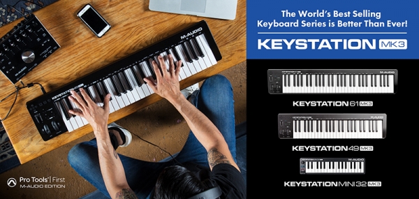 M-Audio Keystation MK3 – новое поколение ультрабюджетных MIDI-клавиатур