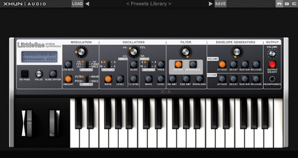 LittleOne 3.0 – виртуальный аналоговый синтезатор от Xhun Audio