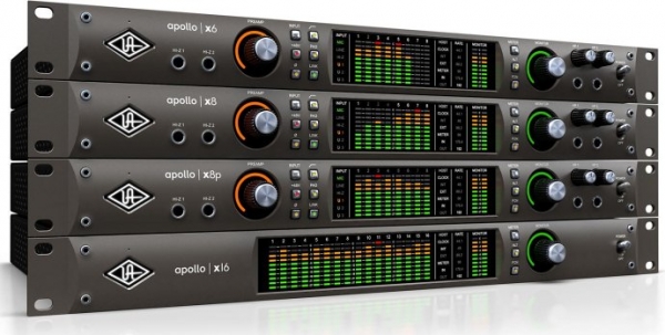 Universal Audio Apollo x6, Apollo x8, Apollo x8p, Apollo x16 – звуковые Thunderbolt 3 интерфейсы